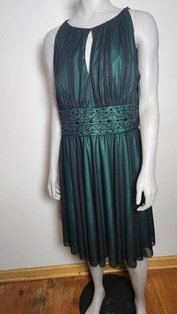 La Nouvelle NWT Women's size 1X Dress Green Renaissance