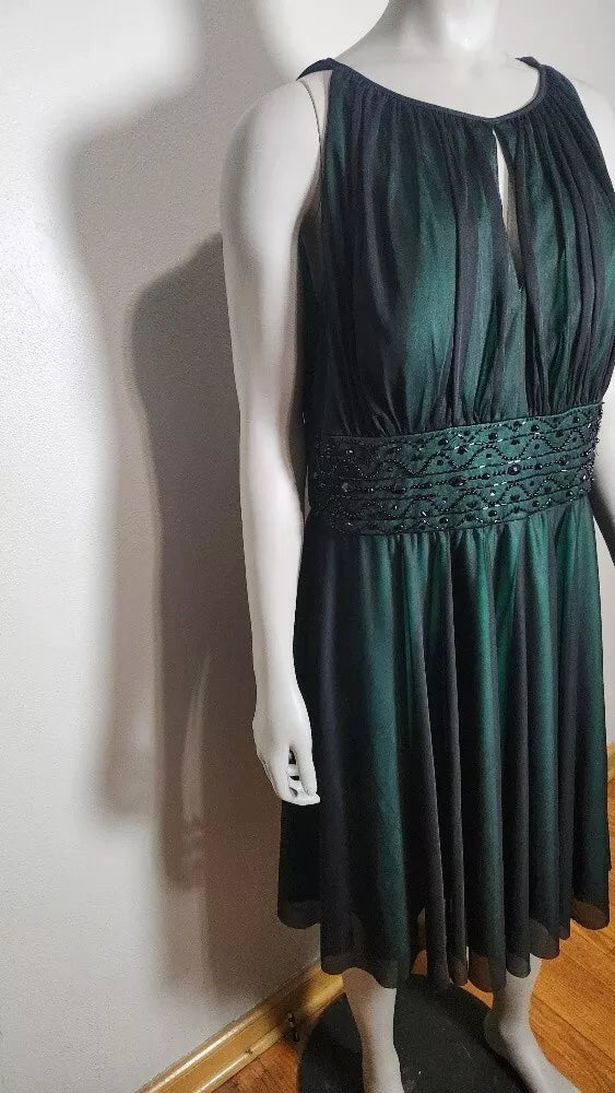 La Nouvelle NWT Women's size 1X Dress Green Renaissance