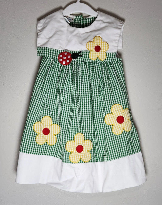 Kids Girl's Dress Spring Summer Sunflowers Size 6